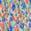 color Blue Floral 0