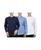 color Navy, Heather Medium Blue, White 2