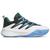 color White/Collegiate Green/Blue Burst 5
