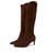 color Dark Brown Suede 1