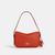 color pebbled leather/Silver/Deep Orange 2