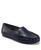 color Navy  Embossed Faux Leather 2