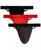 color Black/ Charcoal Heather/ Poppy Red 3