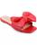 color Red Faux Leather- Polyurethane 1