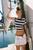 color Blue + White Stripe 6