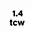 color 1.4 TCW 2