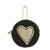 color Hand Crochet - Black And Dark Gold Heart 1