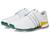 color Footwear White/Collegiate Green/Yellow 3
