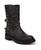 color Black Distressed Faux Leather 0