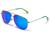 color Shiny Silver w/Blue & Green 3