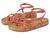 color Coral Patent Faux Leather W Cork 0