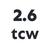 color 2.6 TCW WHITE GOLD 2