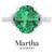 color sterling-silver/emerald 1