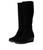 color Black Faux Suede 1