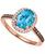 color Sky Blue Topaz / Rose Gold 8