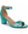 color Teal Metallic Snake Embossed Leather 2