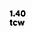 color 1.40 TCW 2