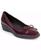 color Merlot Crinkle Faux Patent Leather 2