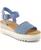 color Faded Sky Denim Basket Weave, Suede 1