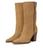 color Warm Camel Brown Suede 1