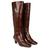 color Brown Croc Print Leather 1