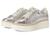 color Silver Crackled Leather 0