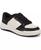 color Black/White Faux Leather 3