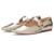 color Champagne Metallic Snake Print Leather 1