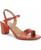 color Orange Metallic Snake Embossed Faux Leather 18