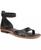 color Black Snake Print Faux Leather 2