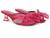 color Magenta Rose Polka Dot Mesh 9