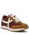 color Burgundy/Tan Multi 9