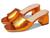 color Metallic Leather Orange 0