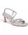 color Silver Satin/Faux Leather 0