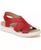 color Heritage Red Fax Leather 2