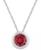 color Ruby/White Gold 5