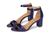 color Future Dusk Blue Metallic Snake Print Leather 12