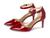 color Rosy Red Sleek Patent PU 3