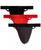 color Black/ Charcoal Heather/ Poppy Red 3