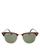 color Red Havana/Crystal Green Solid 0