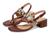 color Sandollar Print Soho Snake/Brown Leather 1