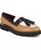color Camel Brown/Black Faux Leather 2