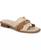 color Natural Faux Leather/Raffia Fabric 1