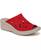 color Fire Red Shimmer Lycra Fabric 0