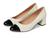 color Ivory Leather/Black Pat Leather 2