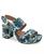 color Navy/Eggnog Printed Floral Faux Leather 3