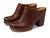 color Brown Full Grain Leather 1