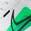 color White/ Green Shock 16