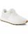 color White Textured Jacquard, Iridescent Suede 1