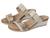 color Soft Ivory Leather/Golden Floral Leather 2